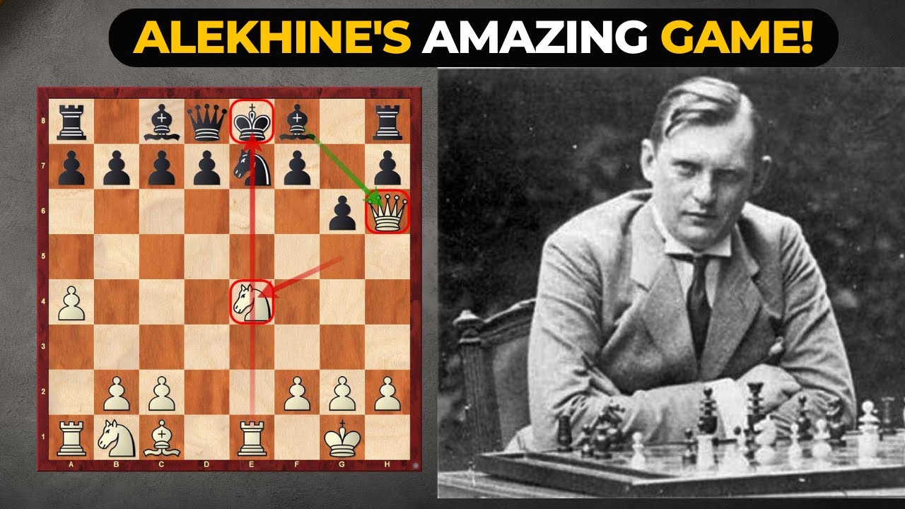 Alekhine Explains His Greatest Positional Masterpiece - Best Of The 20s -  Alekhine vs. Yates, 1922 