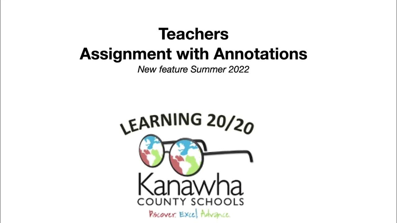 annotation assignments in schoology