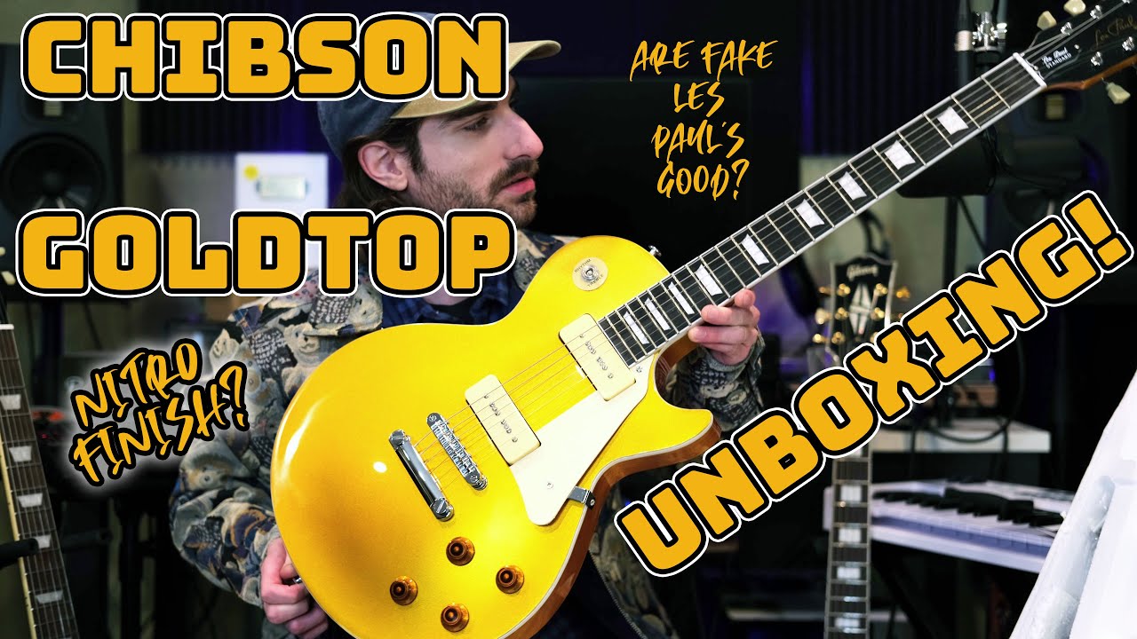 Let's Unbox a Goldtop Chibson! (Fake Les Paul From Ali Express