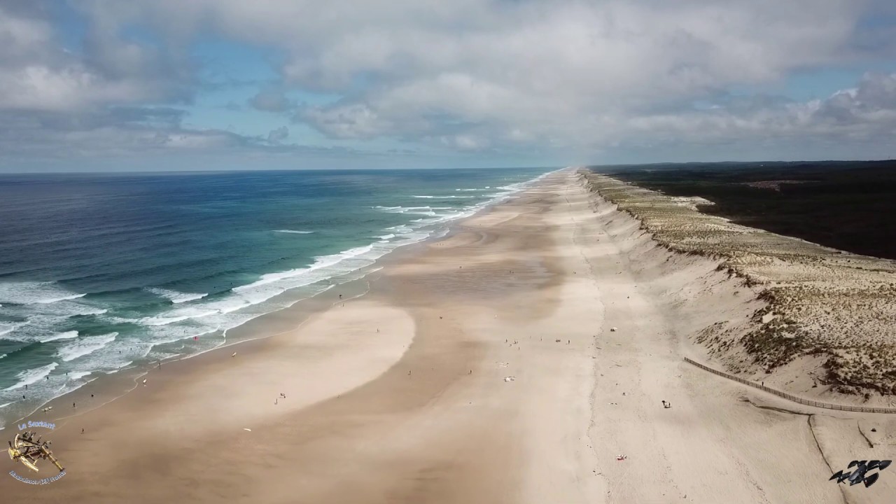 Maubuisson et Carcans-Plage vus du ciel