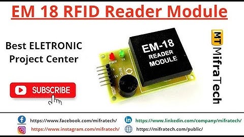 EM 18 RFID Reader Module - Mifratech#sleepyfacedetection#bestengineeringproject#finalyearbestproject
