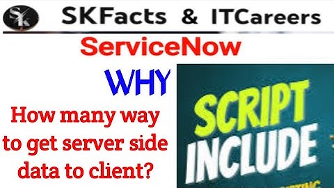 Why Script Include?? || ServiceNow Script Include  || #servicenow #skfacts