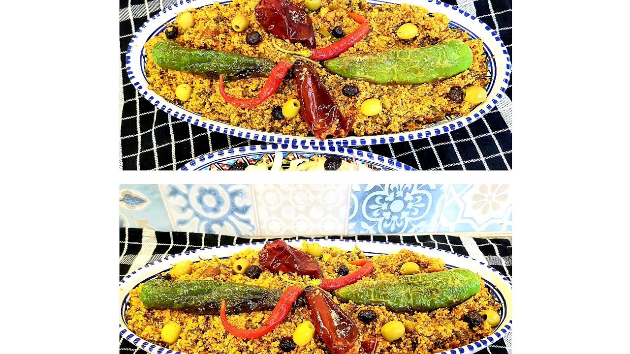 كسكسي تونسي بالبسباس(كسكسي بالفرفوشة)ابن و اسهل وصفة