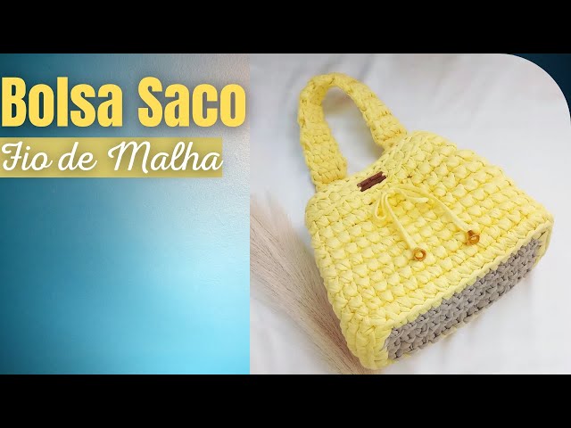 Mateira de Crochê  Alças de crochê, Crochê, Bolsas