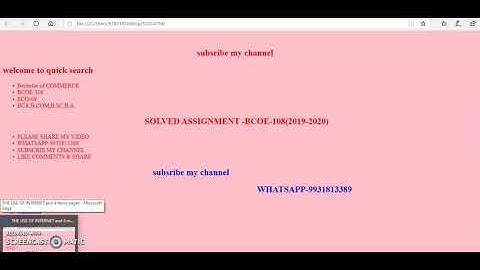 ECO-09 solved assignment july 2019-2020 ||IGNOU||