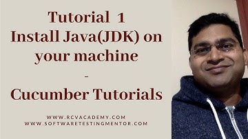 Installing Java (JDK) | JDK Installation Steps - Cucumber Tutorials