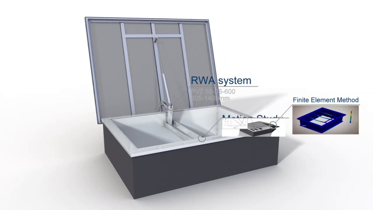 3D Product Animation of Smoke and Heat Extraction Skylight (RWA)