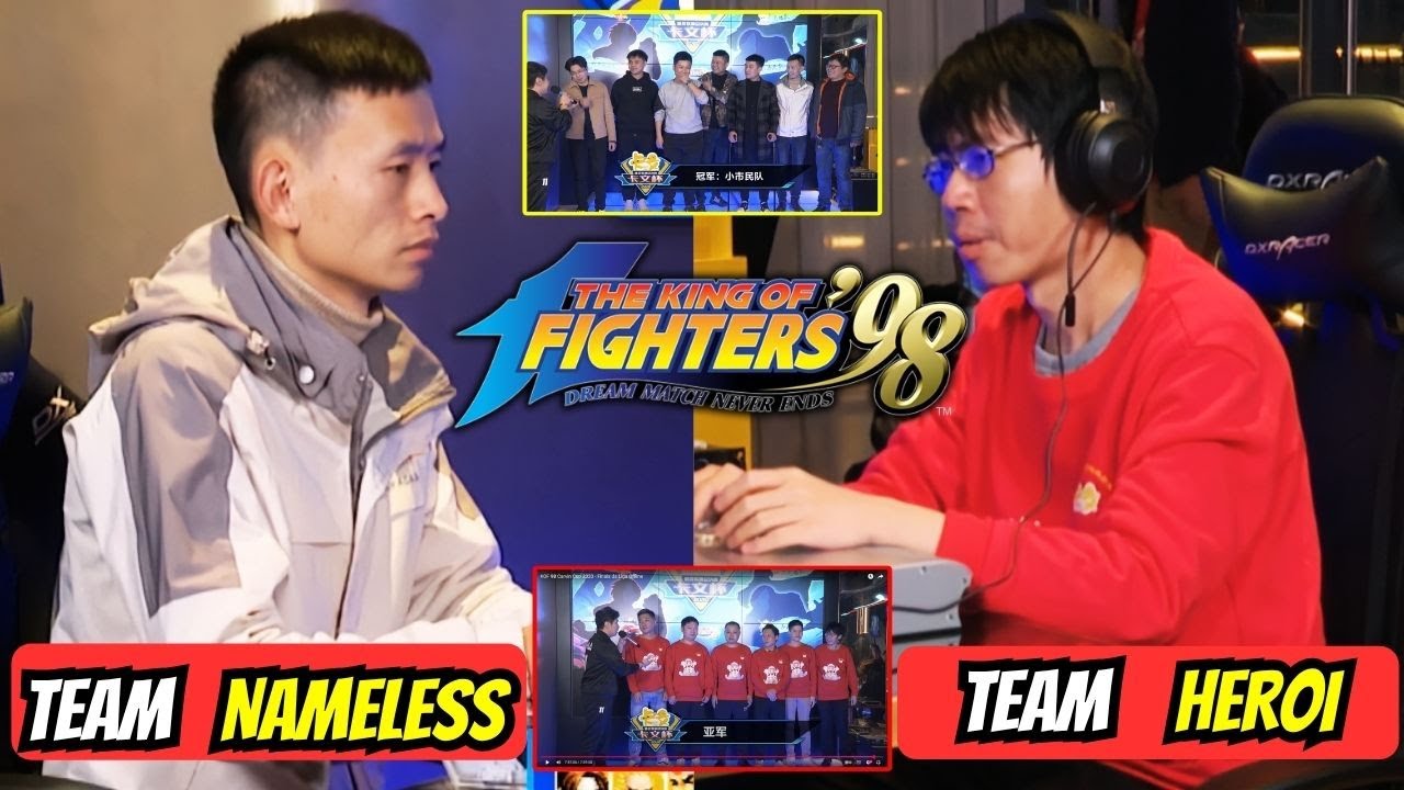 SEGUNDA RODADA ! LIGA CHINESA DE EQUIPES TEAM NAMELESSVS TEAM HEROI 12 FICHAS PARA CADA KOF98
