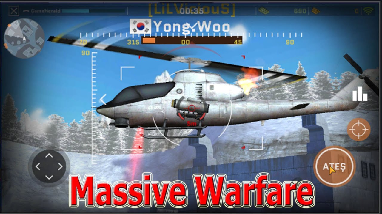 Massive Warfare Helicopter Vs Tank Battles Live Gameplay Youtube