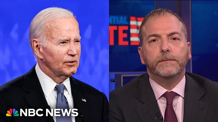 Chuck Todd: Democrats in ‘full-on panic’ over President Biden’s debate performance