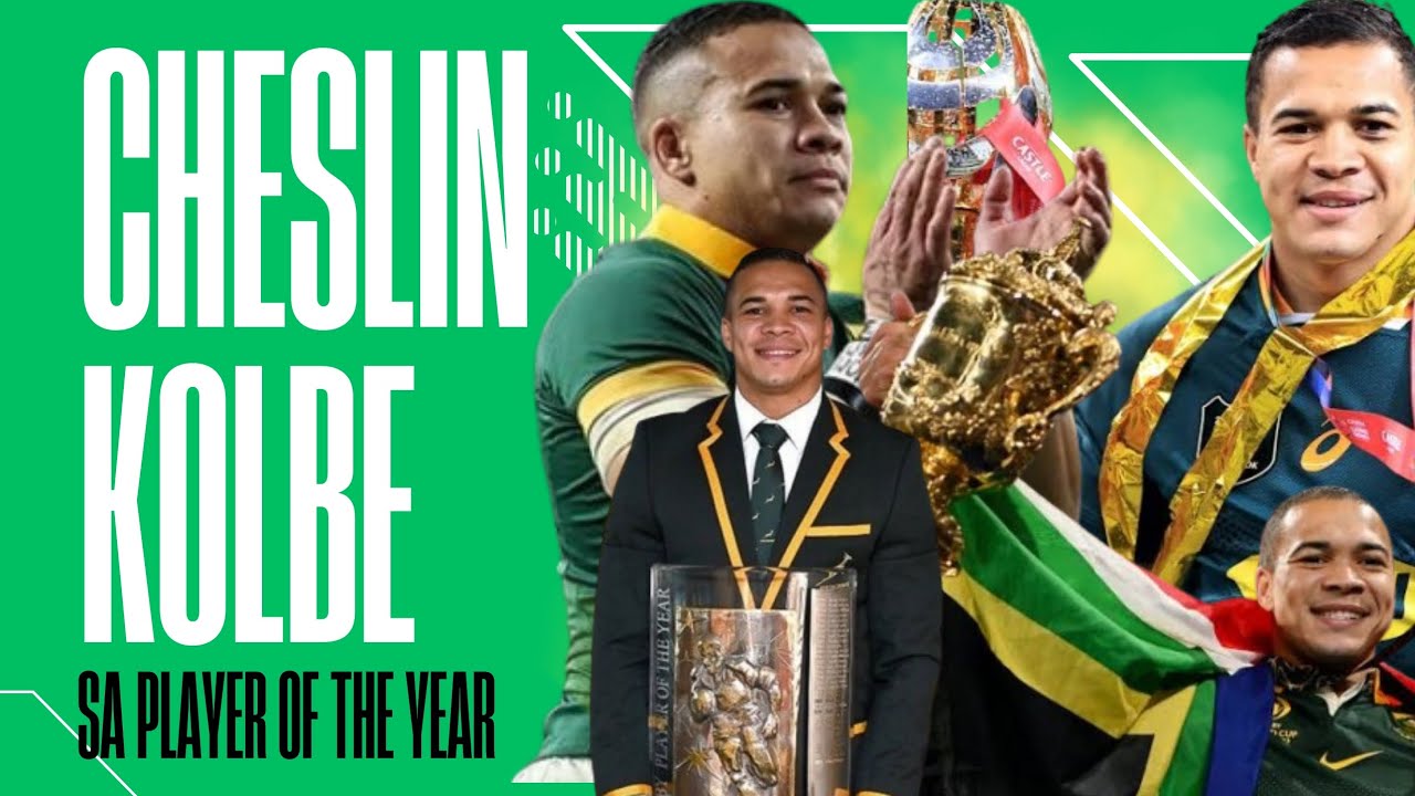 Cheslin Kolbe Wins South African Rugby Player of the Year in 2024 - YouTube