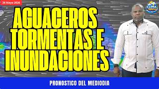 PRECAUCION. AGUACEROS Y TORMENTAS