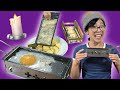 Can You Cook With CANDLES? - 🧀Swiss Raclette Maker 🍳- fry an egg with a candle?