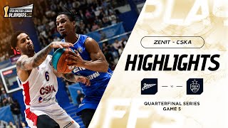 Zenit vs CSKA Highlights Semifinal Game 5 | Season 2023-24