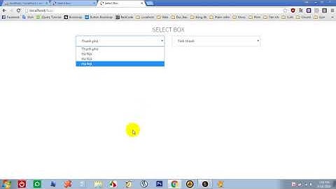 Học PHP + AJAX   Tạo ứng dụng select option sử dụng Ajax trong PHP