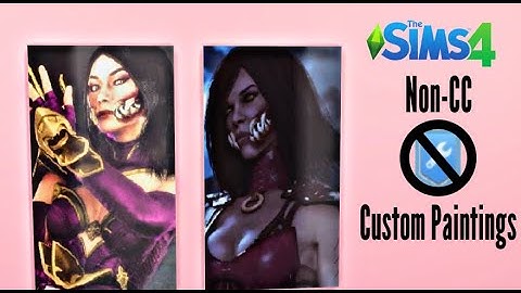The Sims 4 / How to Make NON CC Gallery Custom Paintings (READ DESCRIPTION!!!!!!!)