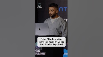Fixing Configuration cannot be reused: Cache Invalidation Explained
