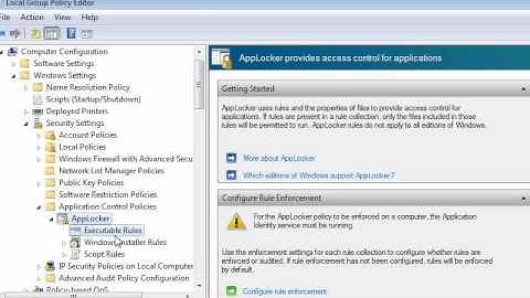 Using Windows 7 Applocker features