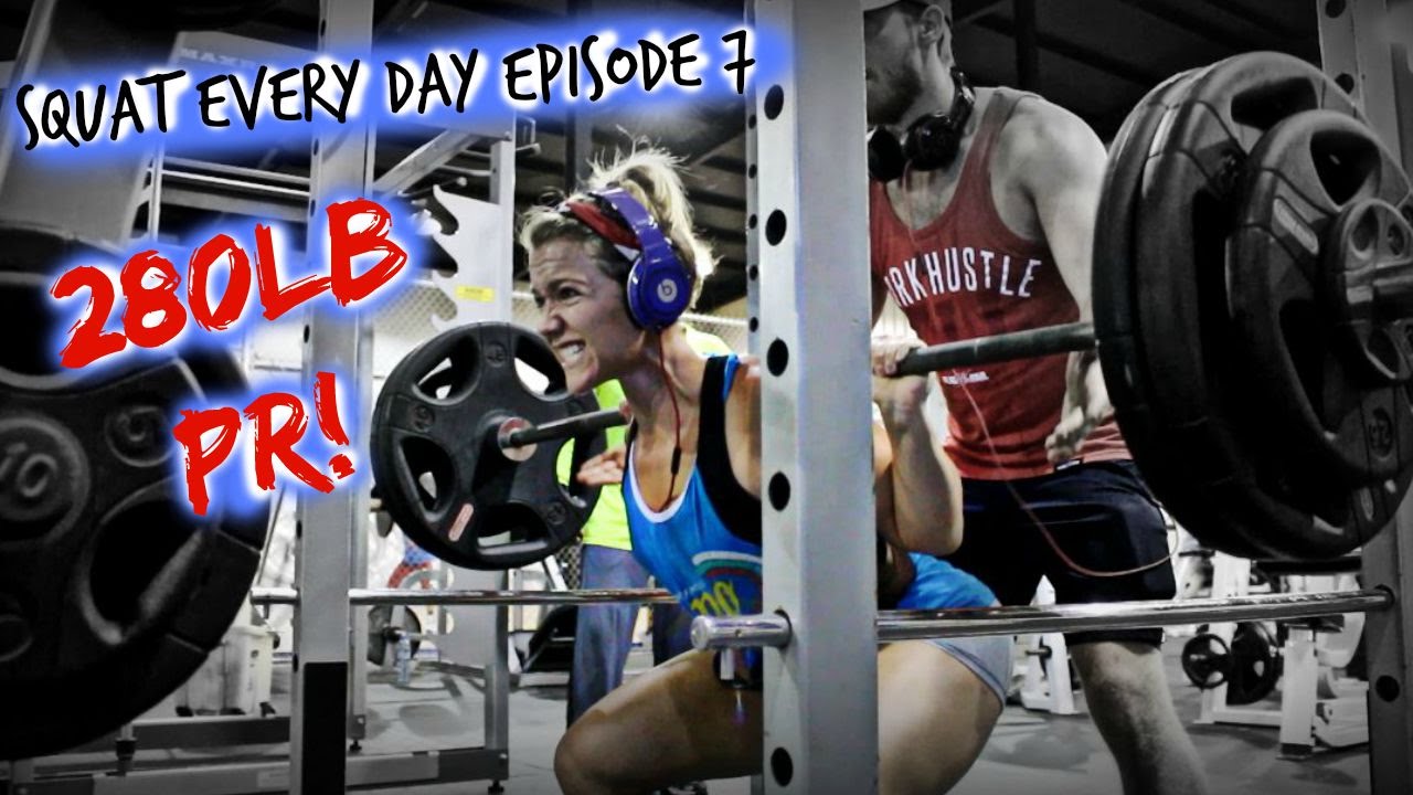 SQUAT EVERY DAY SED SERIES EP 7 280LB PR AND A...HERNIA?! YouTube
