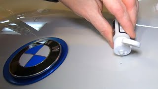 Correcting a paint chip on the BMW i8 with Dr. Colorchip