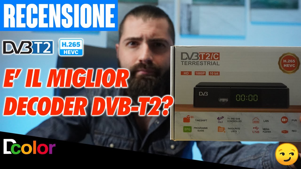 Decoder Digitale Terrestre DvbT2 Dcolor Il miglior ricevitore per vedere la tv? YouTube