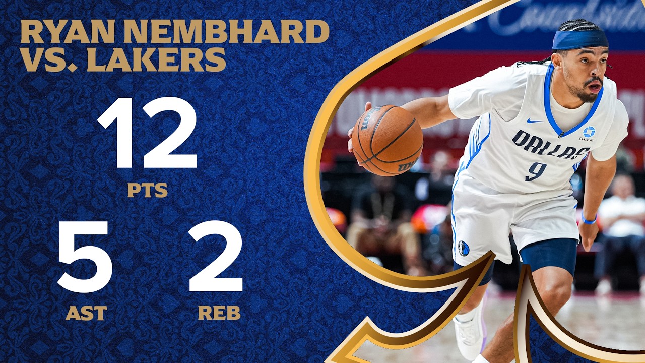 Ryan Nembhard (12 PTS 5 AST) Highlights vs. Los Angeles Lakers Summer League | July 11, 2026