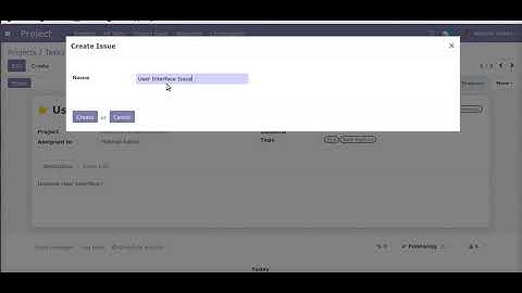 How to create Issue from Project Task | Odoo Apps Features #Taskissue #Project #odoo