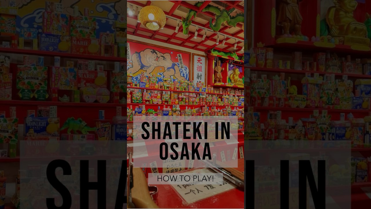 MUST DO while in Osaka! 🎯 | How to play Shinsekai’s shooting galleries | Explore Osaka with me 🐙