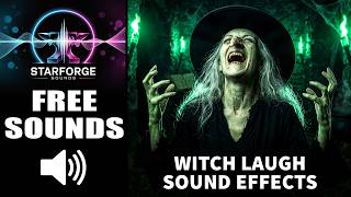 Witch Laughs Sound Effect 🔊 Free Manic Cackle & Dark Fantasy Halloween Vocal