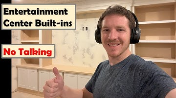 Custom Built-in Entertainment Center Using Home Depot Cabinets