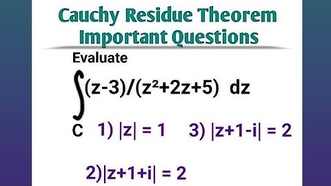 Evaluate the Integral using Cauchy Residue Theorem | Msc Mathematics Complex Analysis