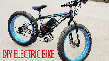 DIY Electric Bike 40km/h Using 350W Reducer Brushless Motor