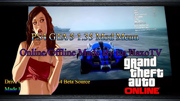 PS4 GTA 5 1.36 Mod Menu Online/Offline + Download (Drive On Water Mod)