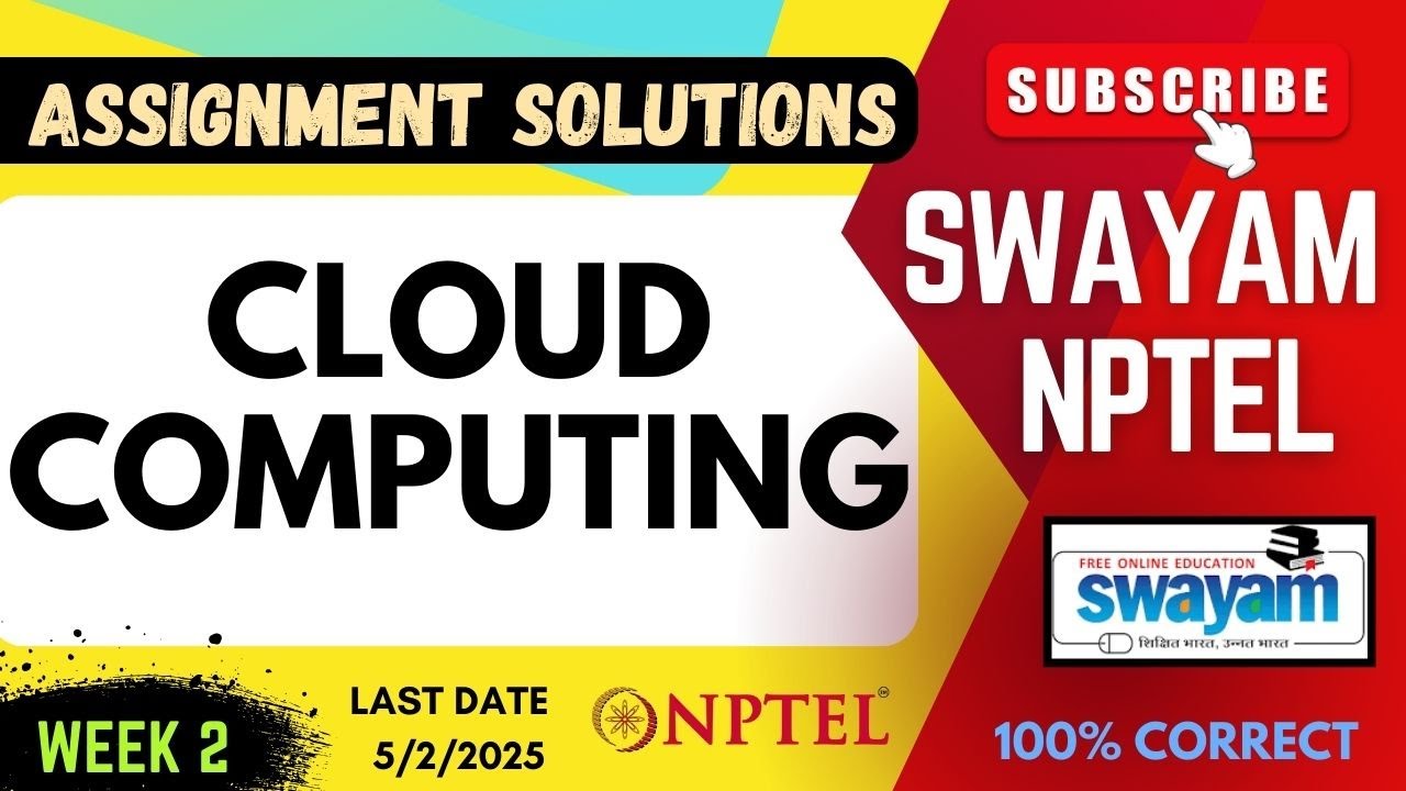 Cloud Computing Week 2 Assignment Solutions | SWAYAM NPTEL | SUBSCRIBE ...