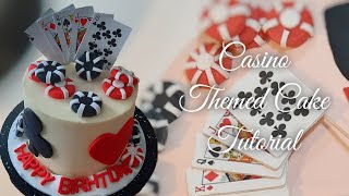 How To Make A Casino Themed Birthday Cake| Casino Themed Cake Turotial