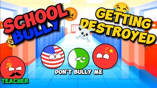 China and USA bullying school 🤯🤯 [Funny 🤣] || Countryballs in school @Random_Comparison