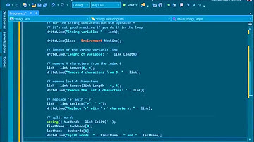 C# 6.0 Tutorial - Fundamentals - 34. String Class