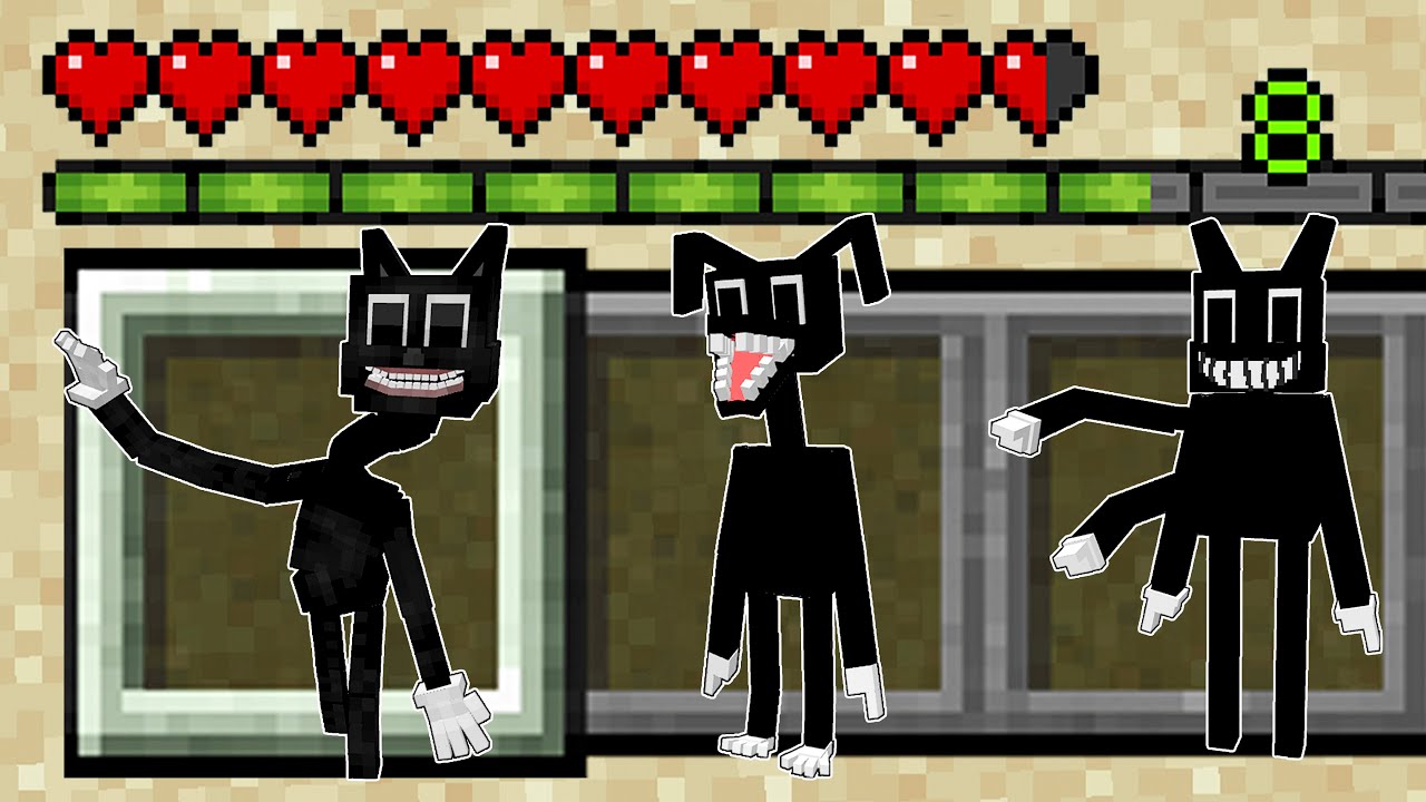 Minecraft PE 5 Best Cartoon Cat Mods in Minecraft !! Cartoon DOG