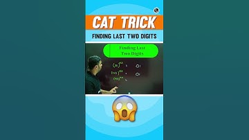 Trick for Finding Last Two Digits | MBA Wallah | Physics Wallah | CAT 2023 | Quant Tricks And Tips