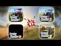 Fs14 vs fs16 vs fs18 vs fs24 mobile games  with multiplayers  farming simulator games 