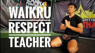 Waikru pay respect teacher step 1