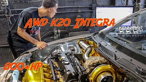 AWD K20 BIG Turbo Integra Hits dyno *Javi tuned* STREET KING Makes some POWER!!