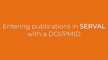 Entering a publication with a DOI/PMID (Updated)