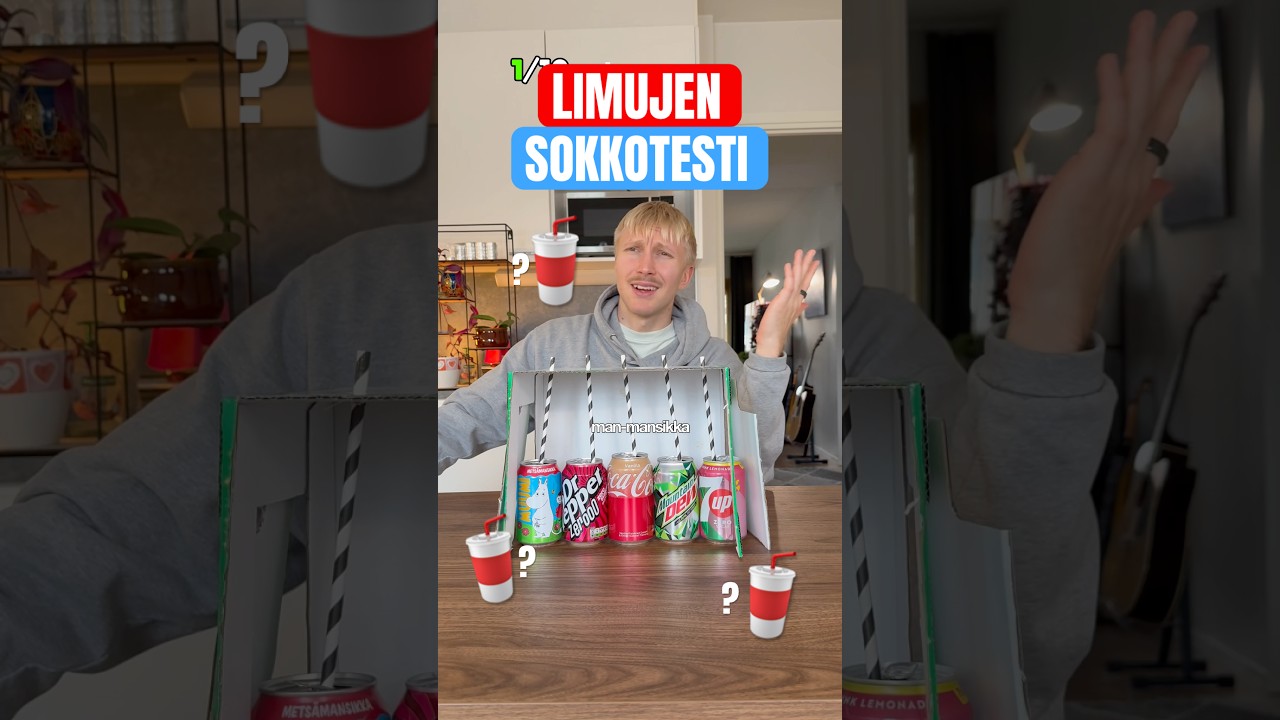 Limujen SOKKOTESTI 🥤🤯 | mitä NÄÄ ON?! 😭