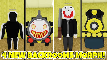 UPDATE 🚂‍ How to get ALL 4 NEW CHOO CHOO CHARLES BACKROOMS MORPHS! [1.1.3.0 UPDATE] - Roblox