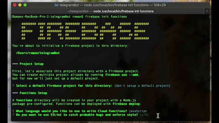 Lecture 4: Setup Firebase Cloud Functions