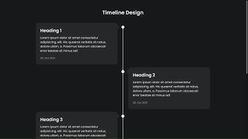 Timeline Design | HTML And CSS
