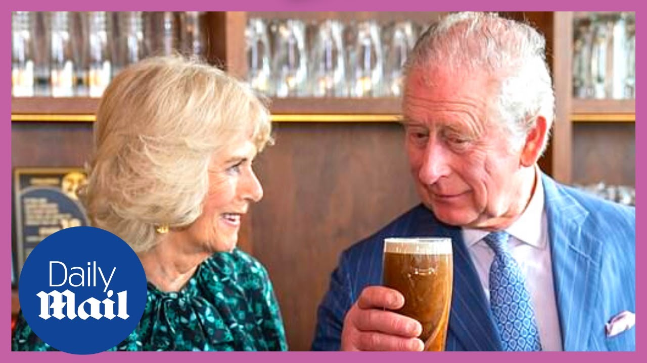 Funny moment Camilla tells Prince Charles he has Guinness on his nose