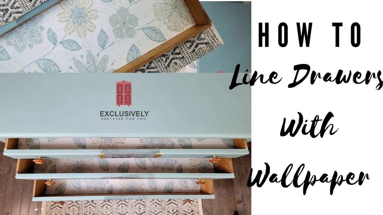 Wallpaper Hack: Drawer Liners