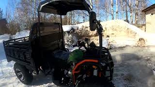 видео: квадроцикл с кузовом Zongshen FARMER BILL 4x4 профессиональный грузовик картинка: квадроцикл с кузовом Zongshen FARMER BILL 4x4 профессиональный грузовик